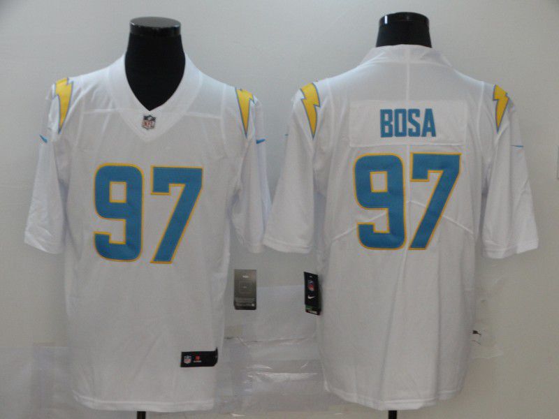 Men Los Angeles Chargers #97 Bosa White Nike Vapor Untouchable Stitched Limited NFL Jerseys